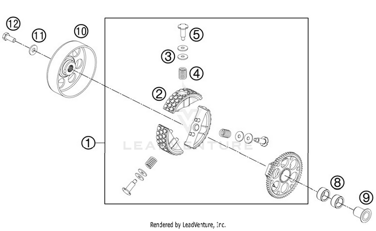 Clutch 50 SX Mini Engine - 2012 Schematic
