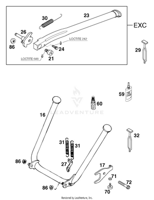 Side - And Center Stand Schematic
