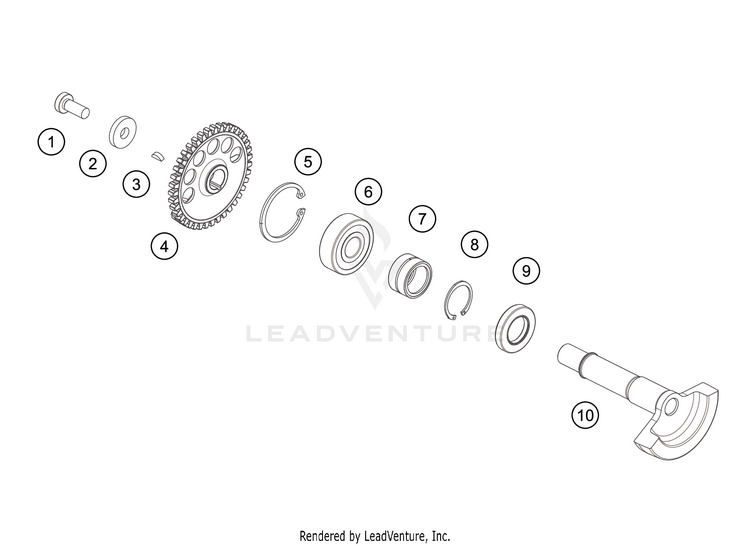Balancer Shaft 300 XC ENGINE - 2018 Schematic