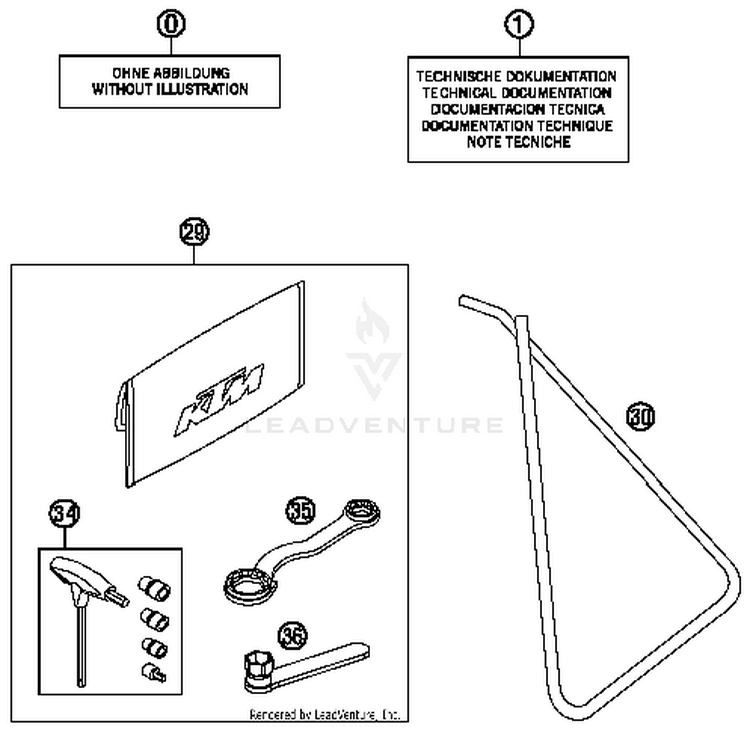 Accessories Kit 65 SX Chassis - 2015 Schematic