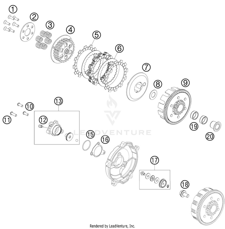 Clutch 65 SX Engine - 2011 Schematic