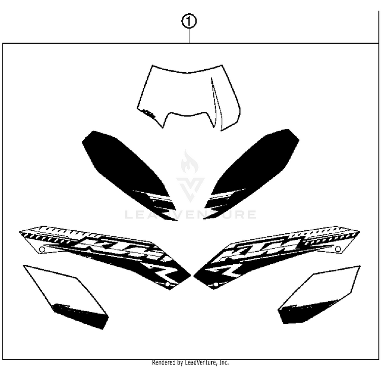 Decal 690 Enduro Chassis - 2011 Schematic