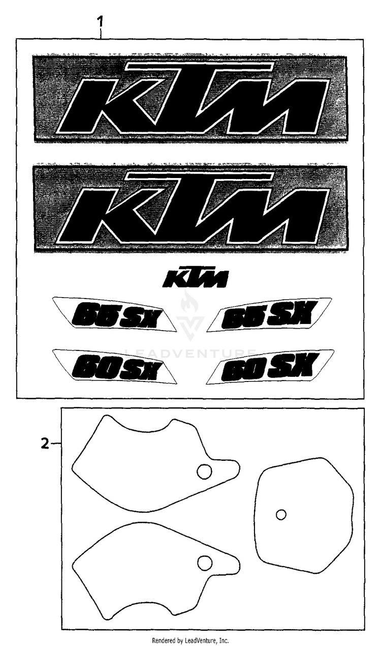 Decal 65 SX Chassis - 2000 Schematic