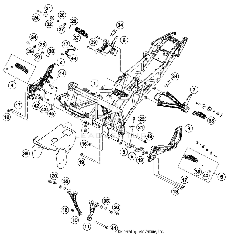 Frame RC 390 CUP USA Chassis - 2016 Schematic