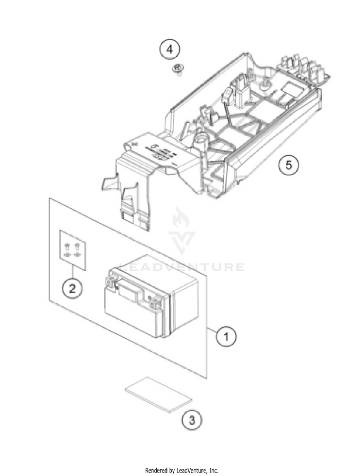 Battery 500 EXC-F CHASSIS - 2026 Schematic