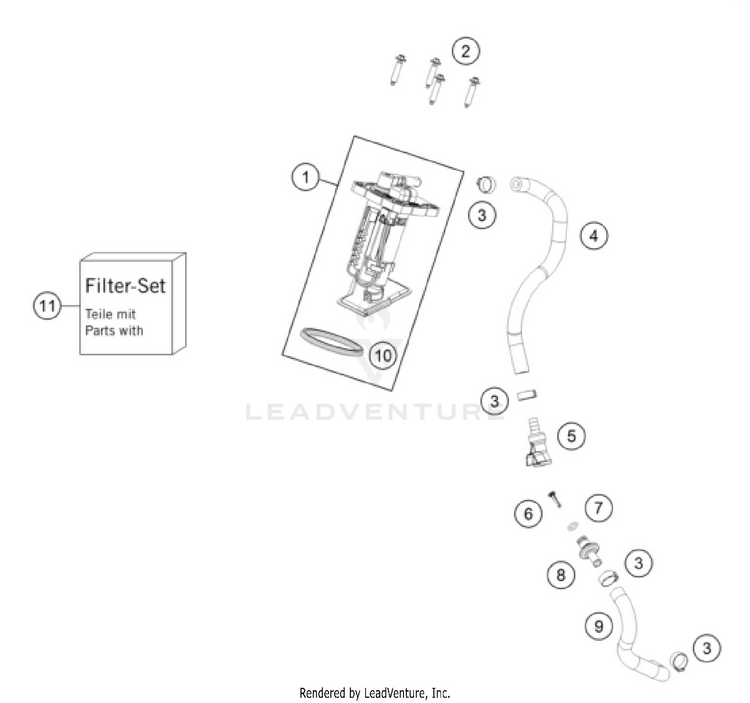 Fuel Pump 350 SX-F CHASSIS - 2026 Schematic