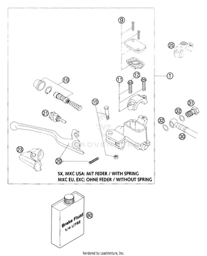 Hand Brake Cylinder Schematic
