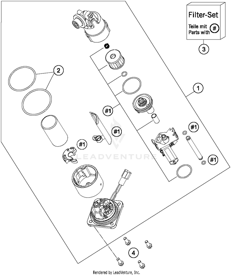 Fuel Pump 1290 SUPERDUKE R ORANGE Chassis - 2015 Schematic