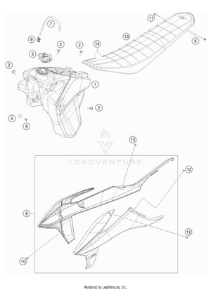 Tank, Seat Schematic