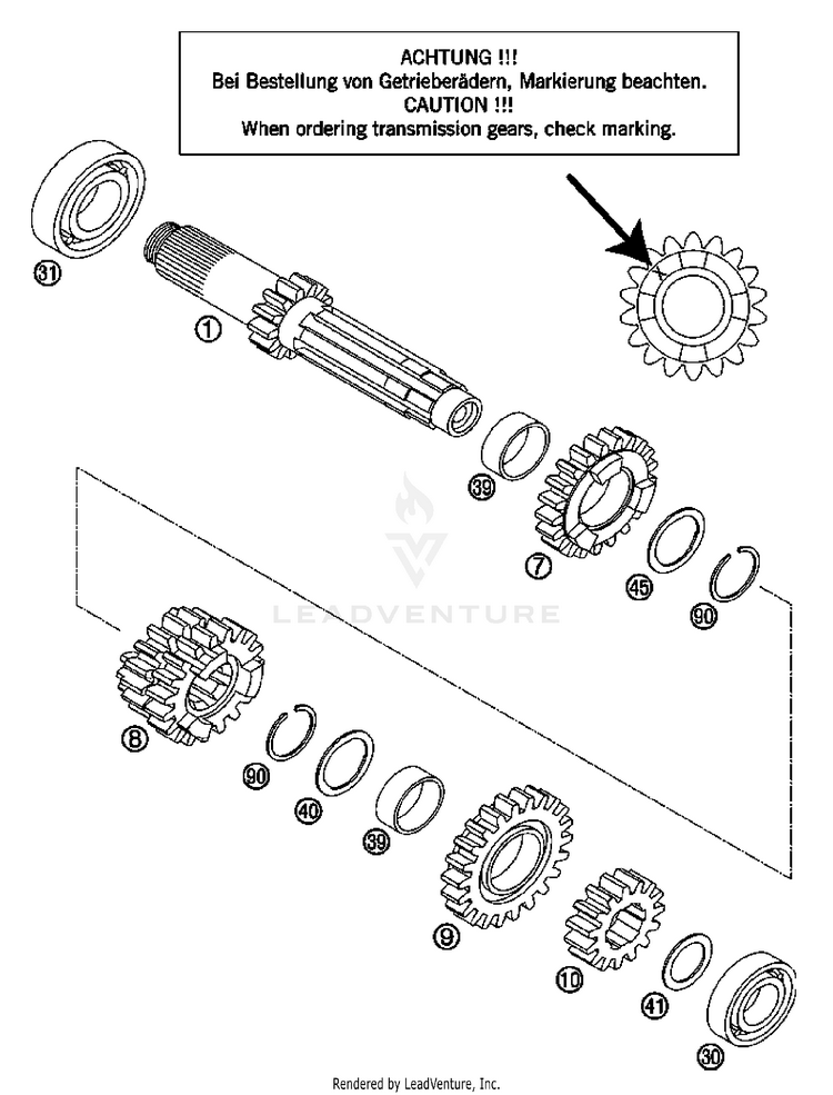 Transmission I 200 XC Engine - 2007 Schematic