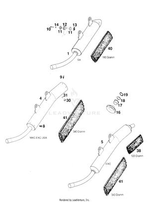 Exhaust Silencer Schematic
