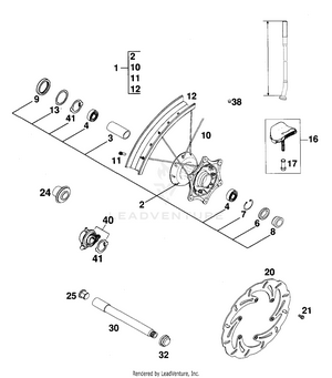 Front Wheel Mxc, Exc Schematic