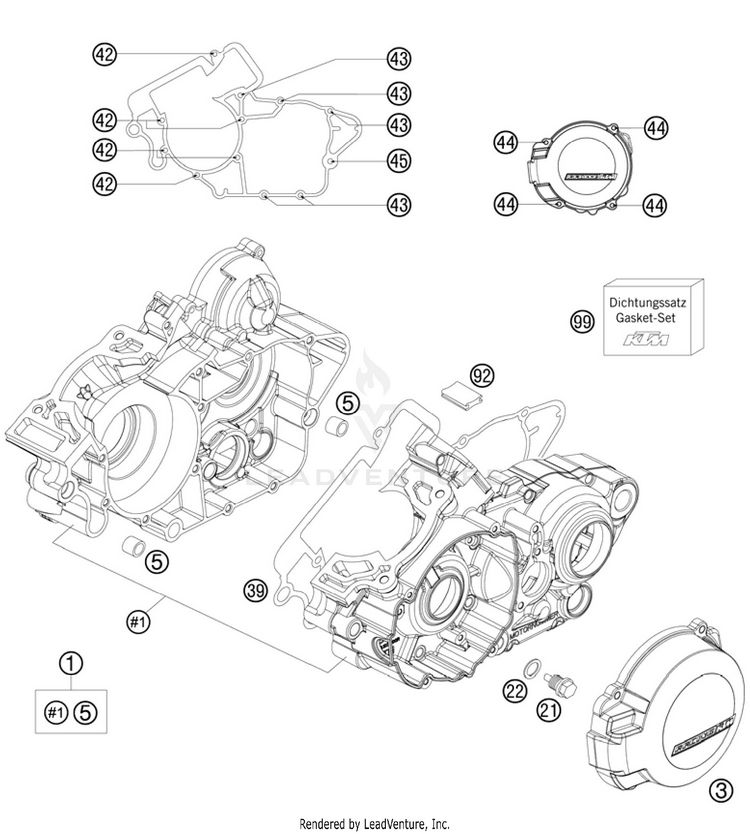 Engine Case 150 XC Engine - 2011 Schematic