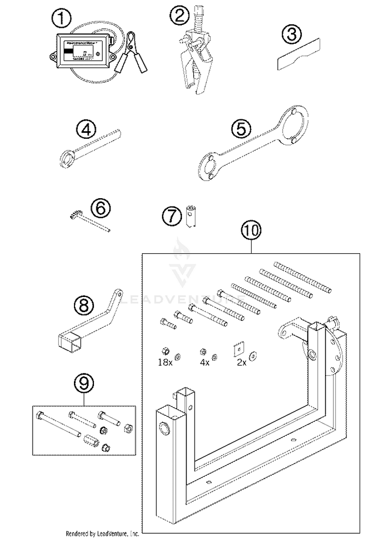 Special Tools 50 SX Engine - 2012 Schematic