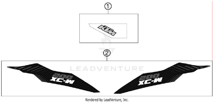 Decal 200 XCW Chassis - 2012 Schematic