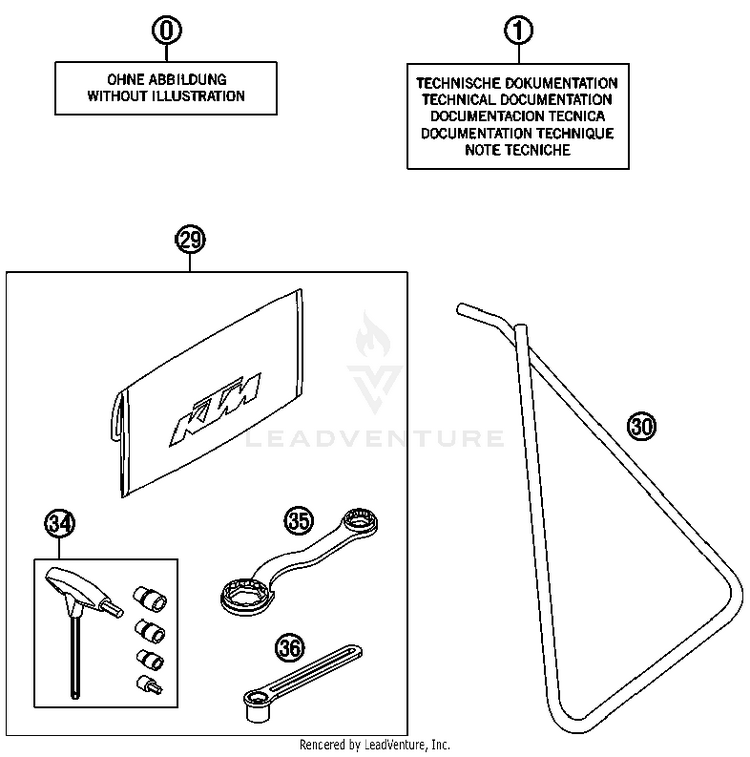 Accessories Kit 50 SX Mini Chassis - 2013 Schematic
