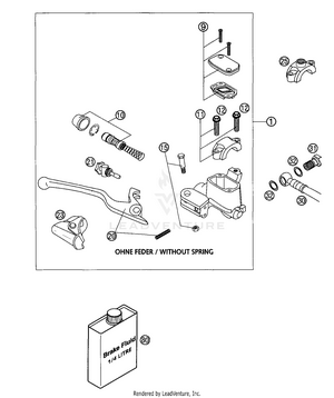 Hand Brake Cylinder Schematic