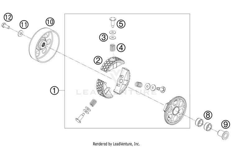 Clutch 50 SX Engine - 2011 Schematic