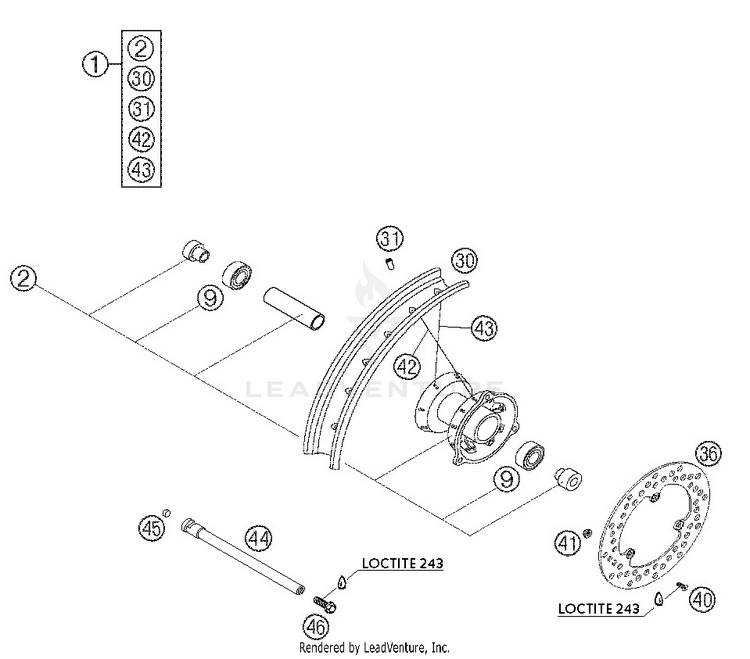 Front Wheel Schematic
