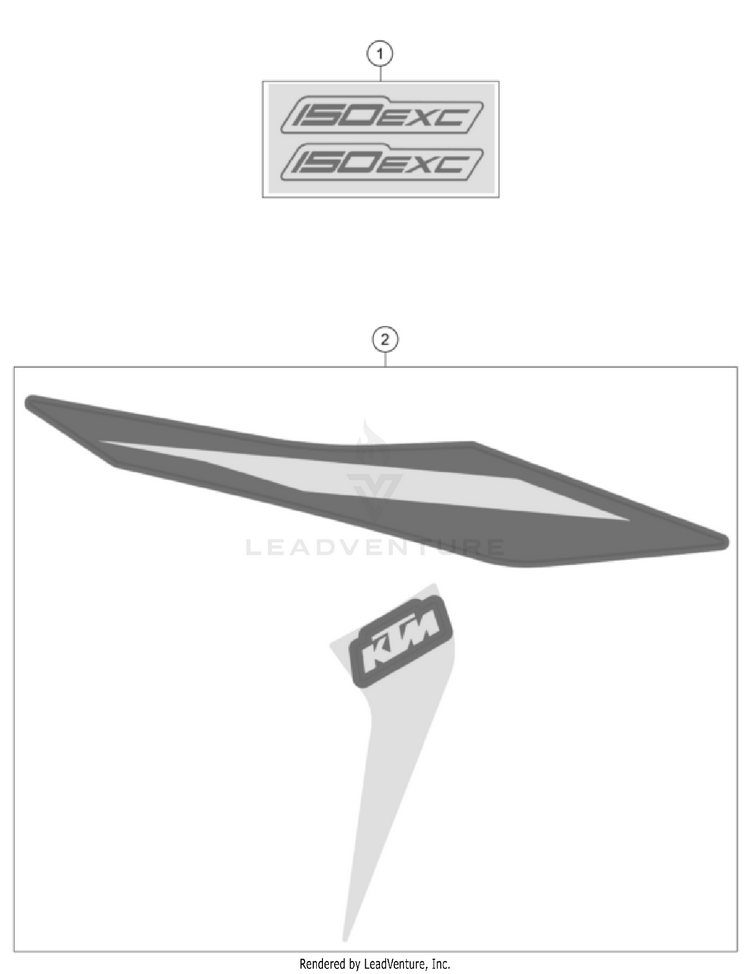 Decal 150 XC-W CHASSIS - 2023 Schematic