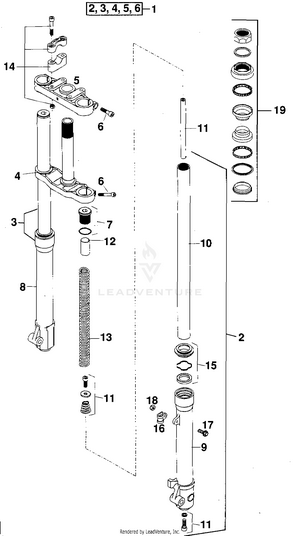 Front Fork (adventure) Schematic