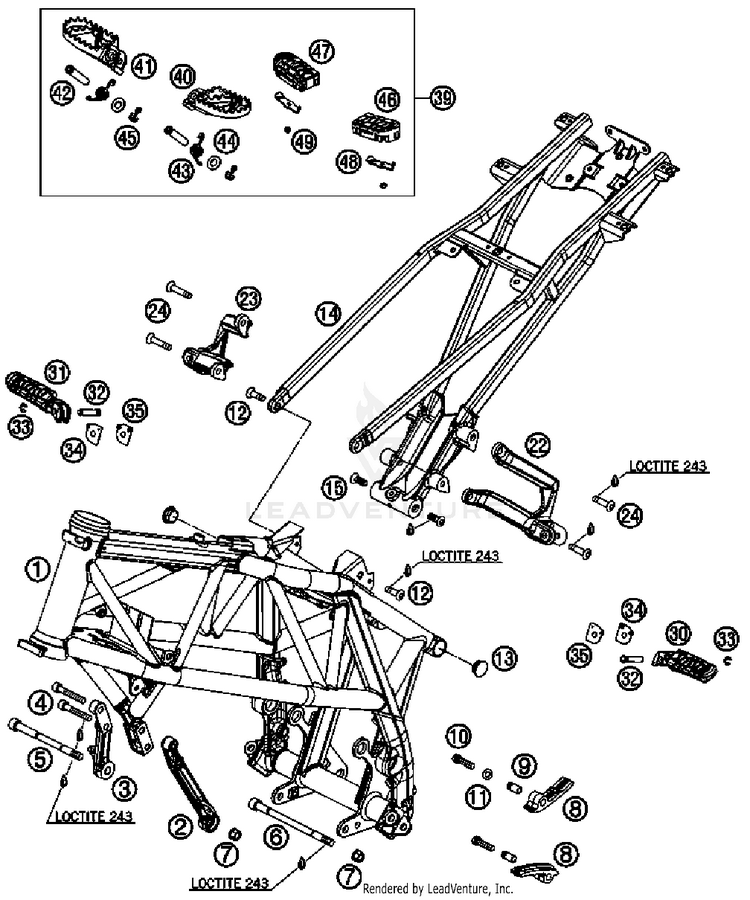 Frame 690 Duke Chassis - 2008 Schematic