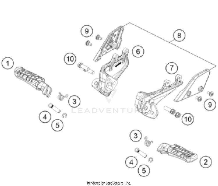 Footpegs Schematic