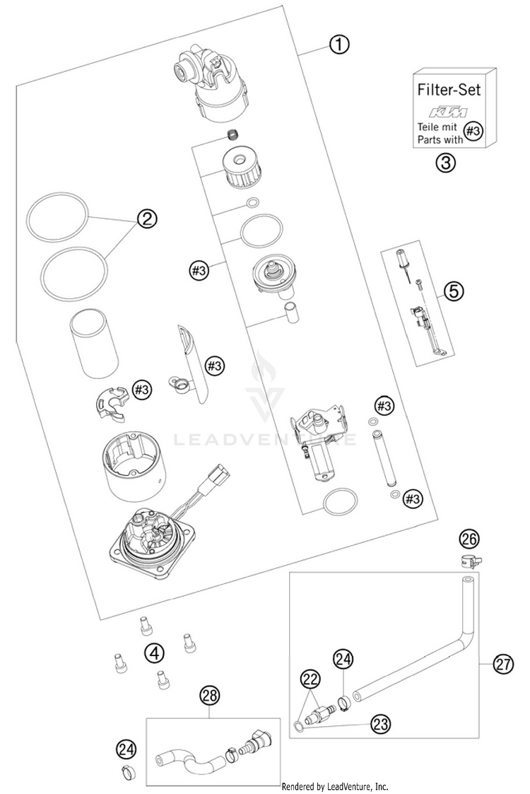 Fuel Pump 990 Supermoto T Orange Chassis - 2010 Schematic