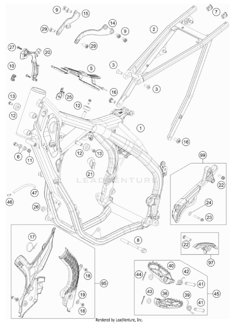Frame 250 XC TPI US CHASSIS - 2022 Schematic