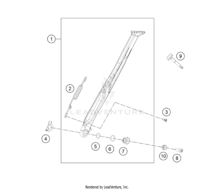 Side / Center Stand 350 EXC-F CHASSIS - 2026 Schematic