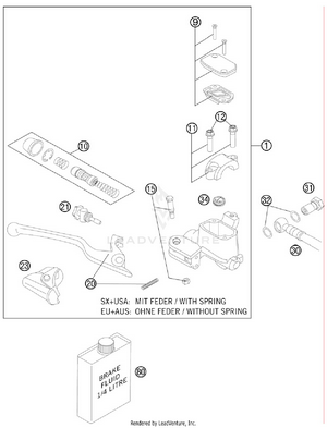 Hand Brake Cylinder Schematic