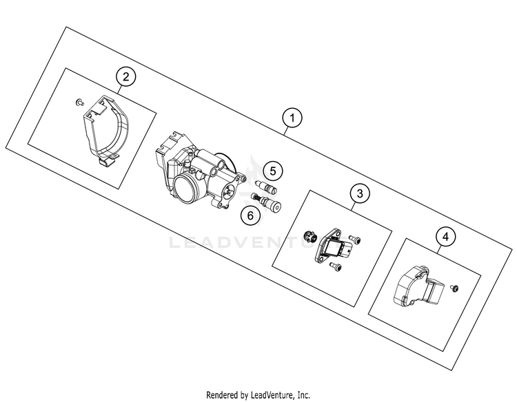 Throttle Body 300 XC TPI ENGINE - 2020 Schematic