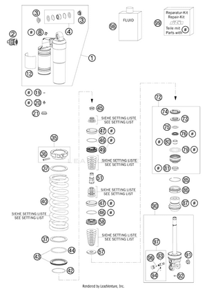Shock Absorber Disassembled Schematic