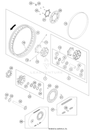 Rear Wheel Schematic