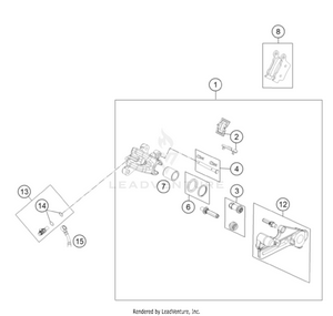 Rear Brake Caliper Schematic