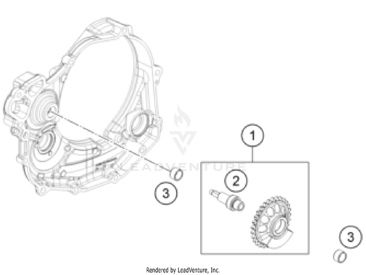 Balancer Shaft 500 EXC US SL ENGINE - 2026 Schematic