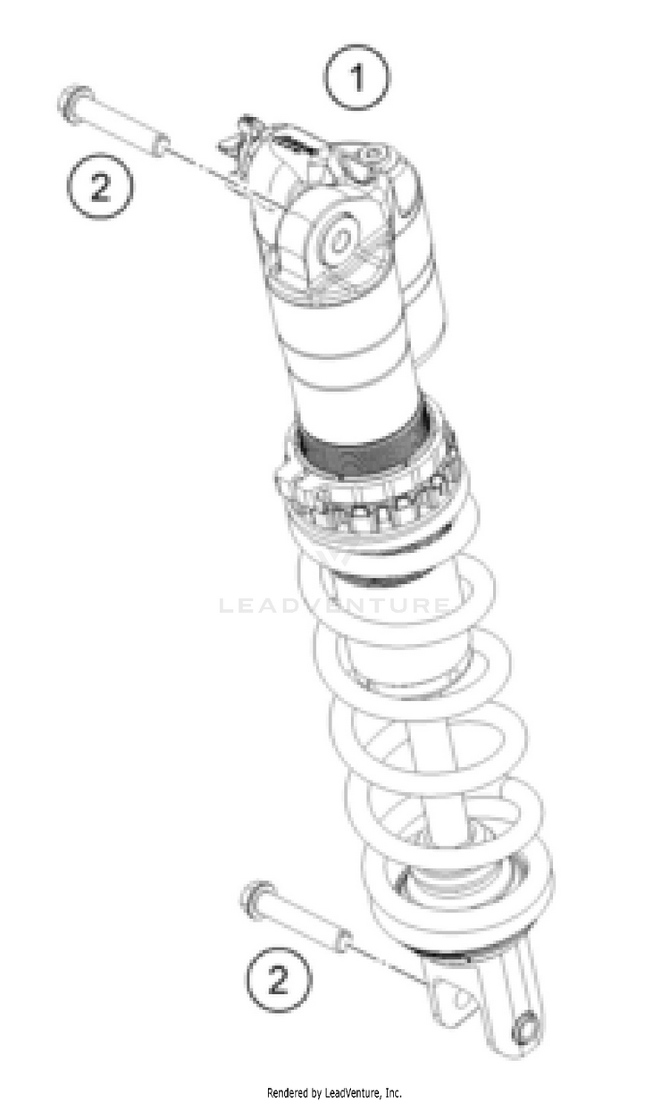 Shock Absorber 350 SX-F CHASSIS - 2026 Schematic