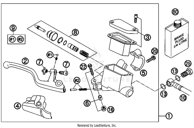 Hand Brake Cylinder Schematic