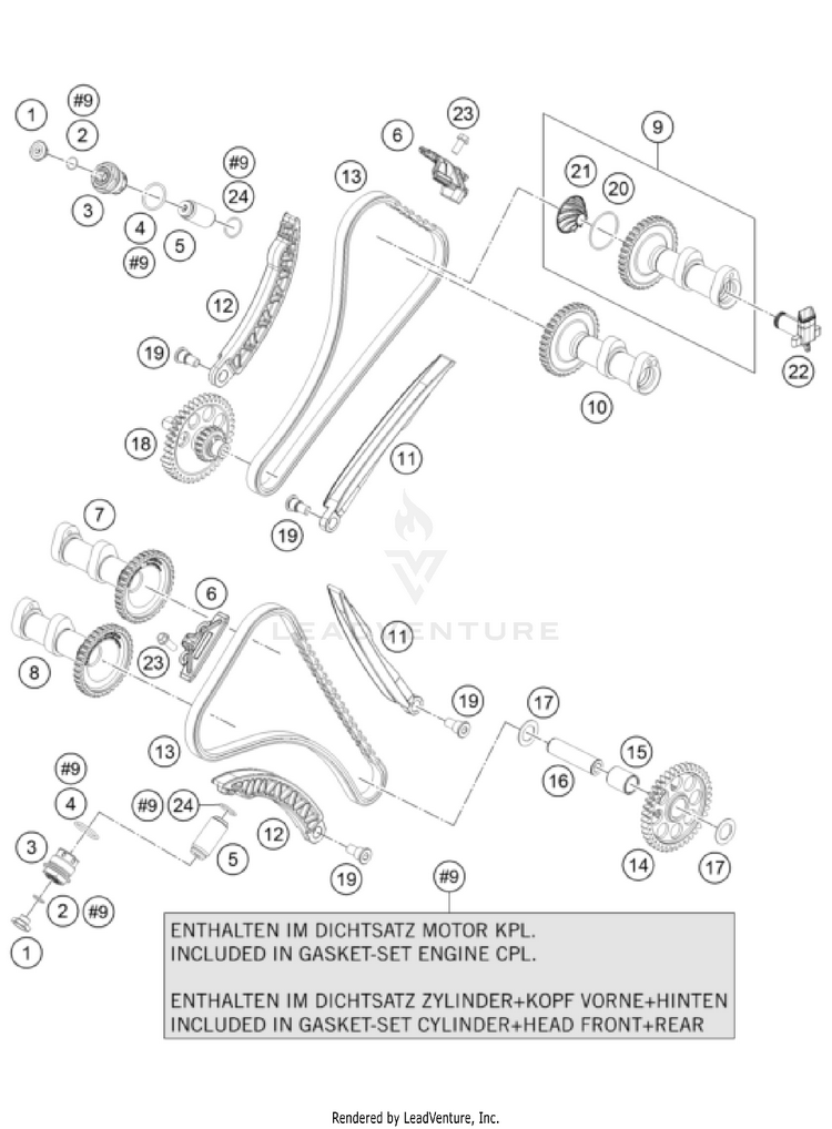 Timing Drive 1290 SuperDuke GT Engine - 2023 Schematic