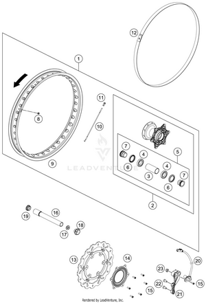 Front Wheel Schematic