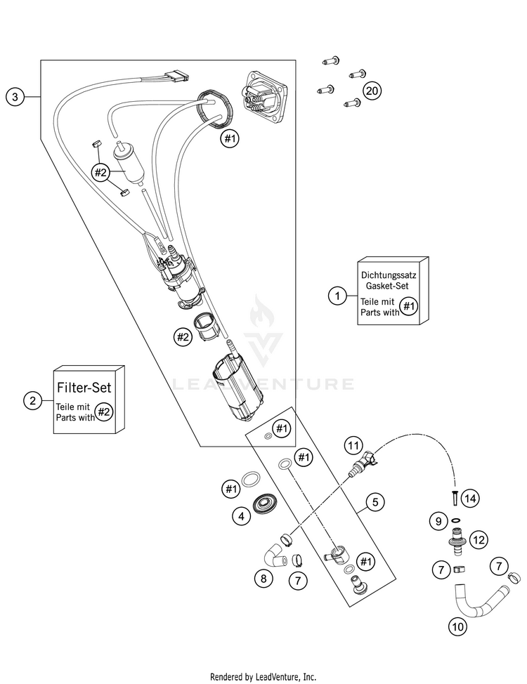 Fuel Pump 350 XC-F Chassis - 2021 Schematic