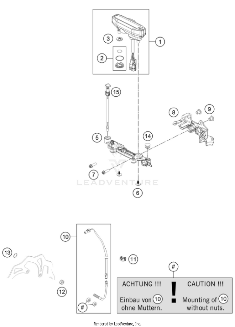 Instruments / Lock System 150 XC-W US CHASSIS - 2024 Schematic