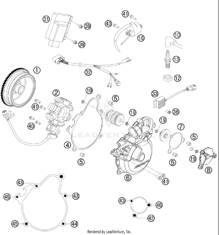Ignition System 300 XC Engine - 2012 Schematic