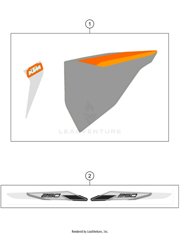 Decal 250 XC TPI Chassis - 2021 Schematic