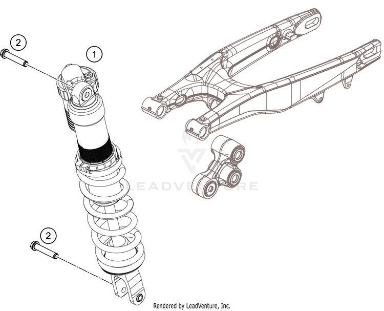 Shock Absorber 300 XC TPI CHASSIS - 2020 Schematic