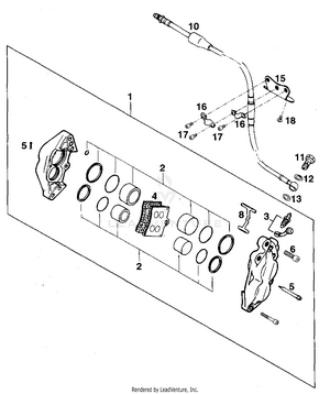 Brake Caliper Front Schematic