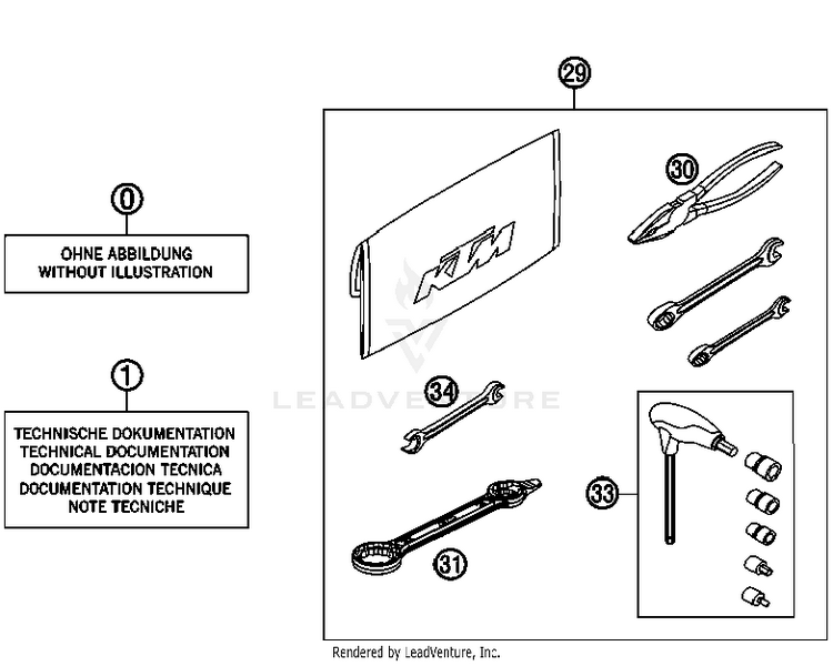 Accessories Kit 450 SX-F FACT. REPL. USA Chassis - 2012 Schematic