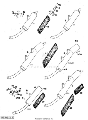 Exhaust Silencer Schematic