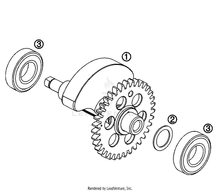 Balancer Shaft 690 LC4 Engine - 2007 Schematic