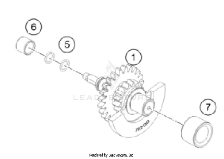 Balancer Shaft 350 EXC-F ENGINE - 2026 Schematic